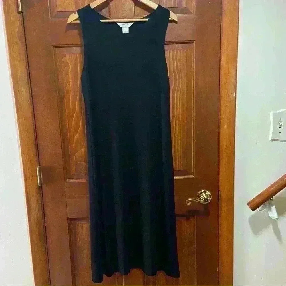 Orvis Women’s Black Knit Maxi Dress Black Size Large